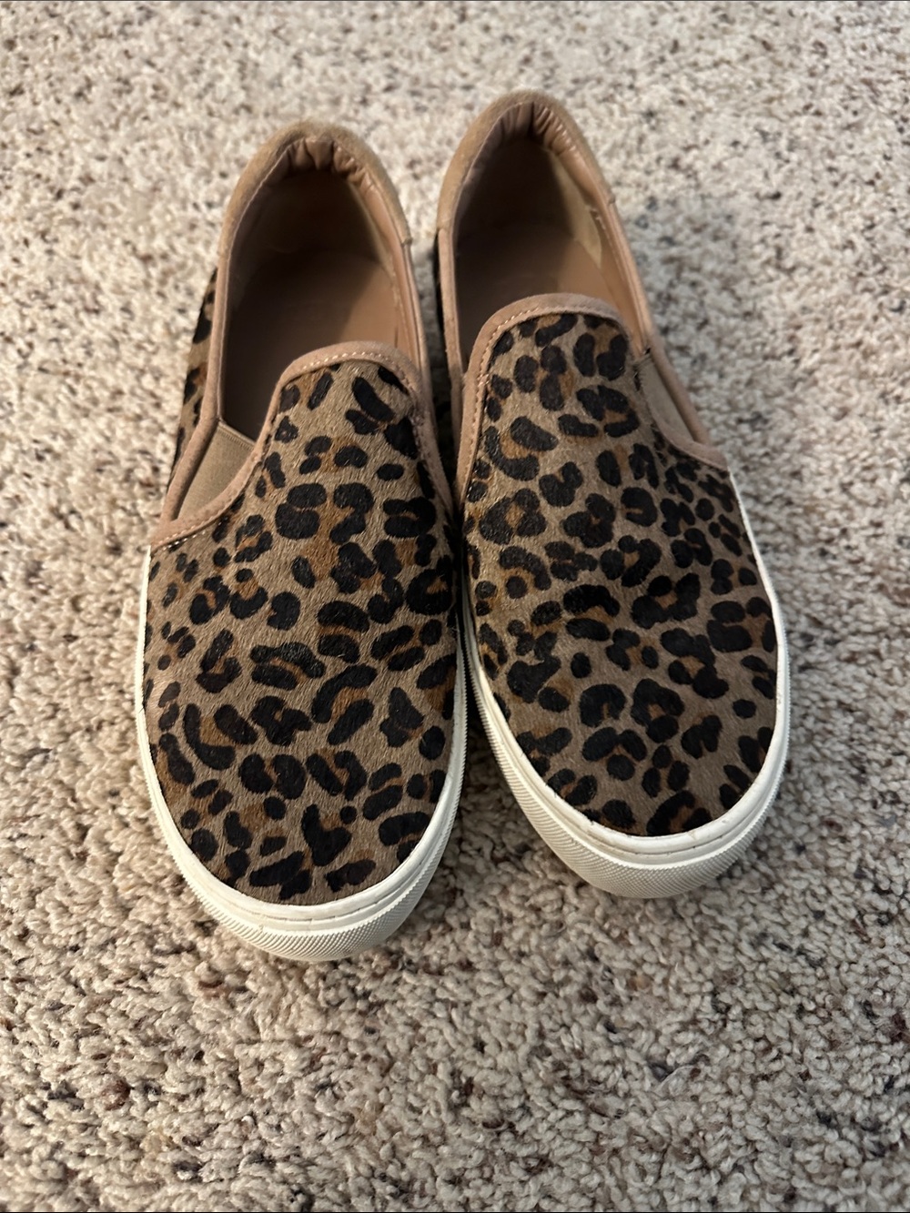 Ugg Leopard Print Slip-On Women's Sneakers - Brown size 7